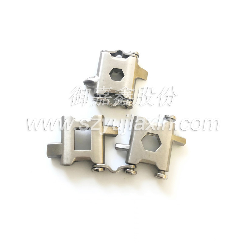 Multifunktionales Militärarmband, Metall-Strukturkomponenten, Metallteile, kundenspezifische Verarbeitung nach Zeichnungen, OEM-Verarbeitung, Edelstahlarmband, komplexe strukturelle Hardware-Teile, verarbeitet nach Proben, verarbeitet nach Zeichnungen, Edelstahl-Teile Verarbeitung, Edelstahl-mechanische Teile, Edelstahl-Produktverarbeitung, Metallverarbeitungsquelle Hersteller, Hardware-Verarbeitungshersteller, Militärproduktteile, Militärmetallteile, Yujiaxin